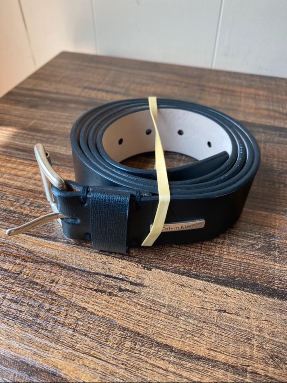 Calvin Klein Leather Belt, 44”